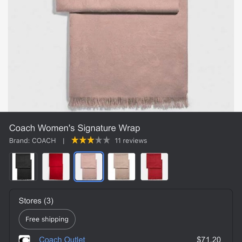 Coach Women’s signature wrap